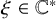 xi element of double struck upper C Superscript asterisk