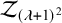 script upper Z Subscript left parenthesis lamda plus 1 right parenthesis squared