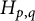 upper H Subscript p comma q