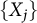 StartSet upper X Subscript j Baseline EndSet