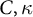 upper C comma kappa
