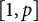 left bracket 1 comma p right bracket