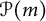 script upper P left parenthesis m right parenthesis