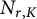 upper N Subscript r comma upper K