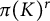 pi left parenthesis upper K right parenthesis Superscript r