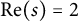 re left parenthesis s right parenthesis equals 2