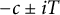 negative c plus or minus i upper T