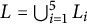 upper L equals union Underscript i equals 1 Overscript 5 Endscripts upper L Subscript i