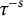tau Superscript negative s