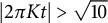 StartAbsoluteValue 2 pi upper K t EndAbsoluteValue greater than StartRoot 10 EndRoot