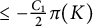 less than or equals minus StartFraction upper C 1 Over 2 EndFraction pi left parenthesis upper K right parenthesis