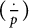 left parenthesis StartFraction dot Over p EndFraction right parenthesis