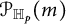 script upper P Subscript double struck upper H Sub Subscript p Baseline left parenthesis m right parenthesis