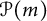 script upper P left parenthesis m right parenthesis