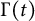 normal upper Gamma left parenthesis t right parenthesis
