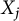 upper X Subscript j