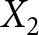 upper X 2