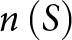 n left parenthesis upper S right parenthesis