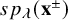 s p Subscript lamda Baseline left parenthesis bold x Superscript plus or minus Baseline right parenthesis