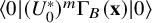left angle bracket 0 StartAbsoluteValue left parenthesis upper U 0 Superscript asterisk Baseline right parenthesis Superscript m Baseline normal upper Gamma Subscript upper B Baseline left parenthesis bold x right parenthesis EndAbsoluteValue 0 right angle bracket