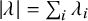 StartAbsoluteValue lamda EndAbsoluteValue equals sigma summation Underscript i Endscripts lamda Subscript i