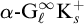 alpha minus upper G Subscript script l Superscript infinity Baseline upper K Subscript s Superscript plus