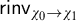 sans serif rinv Subscript chi 0 right arrow chi 1