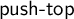 sans serif push minus top