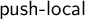 sans serif push minus local