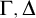 normal upper Gamma comma normal upper Delta