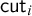 sans serif cut Subscript i