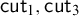 sans serif cut Subscript 1 Baseline comma sans serif cut Subscript 3 Baseline
