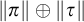 StartMetric pi EndMetric circled plus StartMetric tau EndMetric