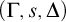 left parenthesis normal upper Gamma comma s comma normal upper Delta right parenthesis