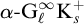 alpha minus upper G Subscript script l Superscript infinity Baseline upper K Subscript s Superscript plus