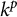 k Superscript p