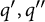 q prime comma q quotation mark