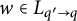 w element of upper L Subscript q prime right arrow q
