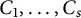 upper C 1 comma ellipsis comma upper C Subscript s Baseline