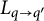 upper L Subscript q right arrow q prime