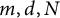 m comma d comma upper N