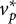v Subscript p Superscript asterisk