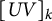 left bracket upper U upper V right bracket Subscript k