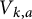 upper V Subscript k comma a