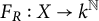 upper F Subscript upper R Baseline colon upper X right arrow k Superscript double struck upper N