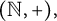 left parenthesis double struck upper N comma plus right parenthesis comma