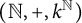 left parenthesis double struck upper N comma plus comma k Superscript double struck upper N Baseline right parenthesis