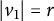 StartAbsoluteValue v 1 EndAbsoluteValue equals r