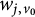 w Subscript j comma v 0