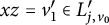 x z equals v prime 1 element of upper L prime Subscript j comma v 0